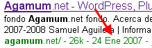 Agamum indexado