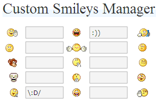 Custom Smileys Manager