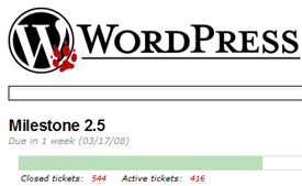 WordPress 2.5 track